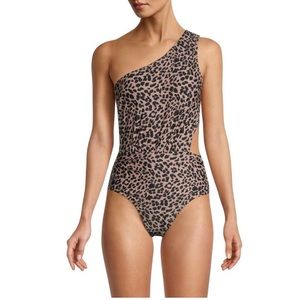 Sale! JONES NEW YORK Swimsuit One Shoulder Animal-Print/ Leopard size M